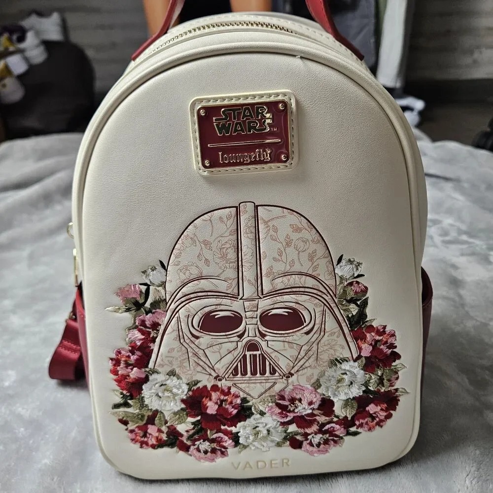 Loungefly Disney Star Wars Darth Vader Embroidered Floral Mini Backpack
